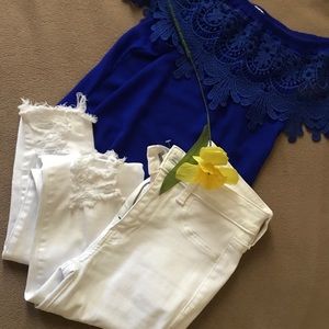 White AEO jegging size 2R